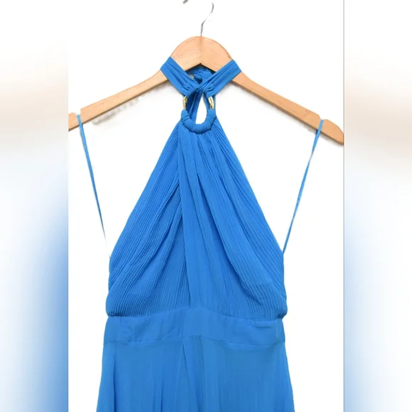 princess polly baby blue dress ZARA. Blue neckline Tm – Hibuy market main image 0